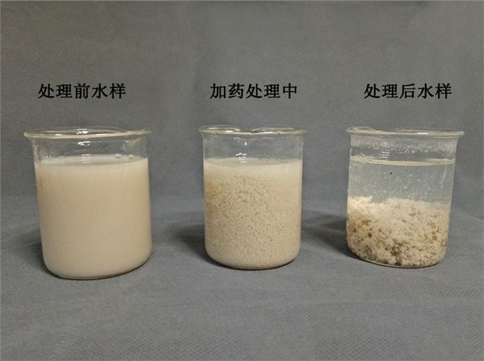 选矿污水絮凝剂烧杯选型实验